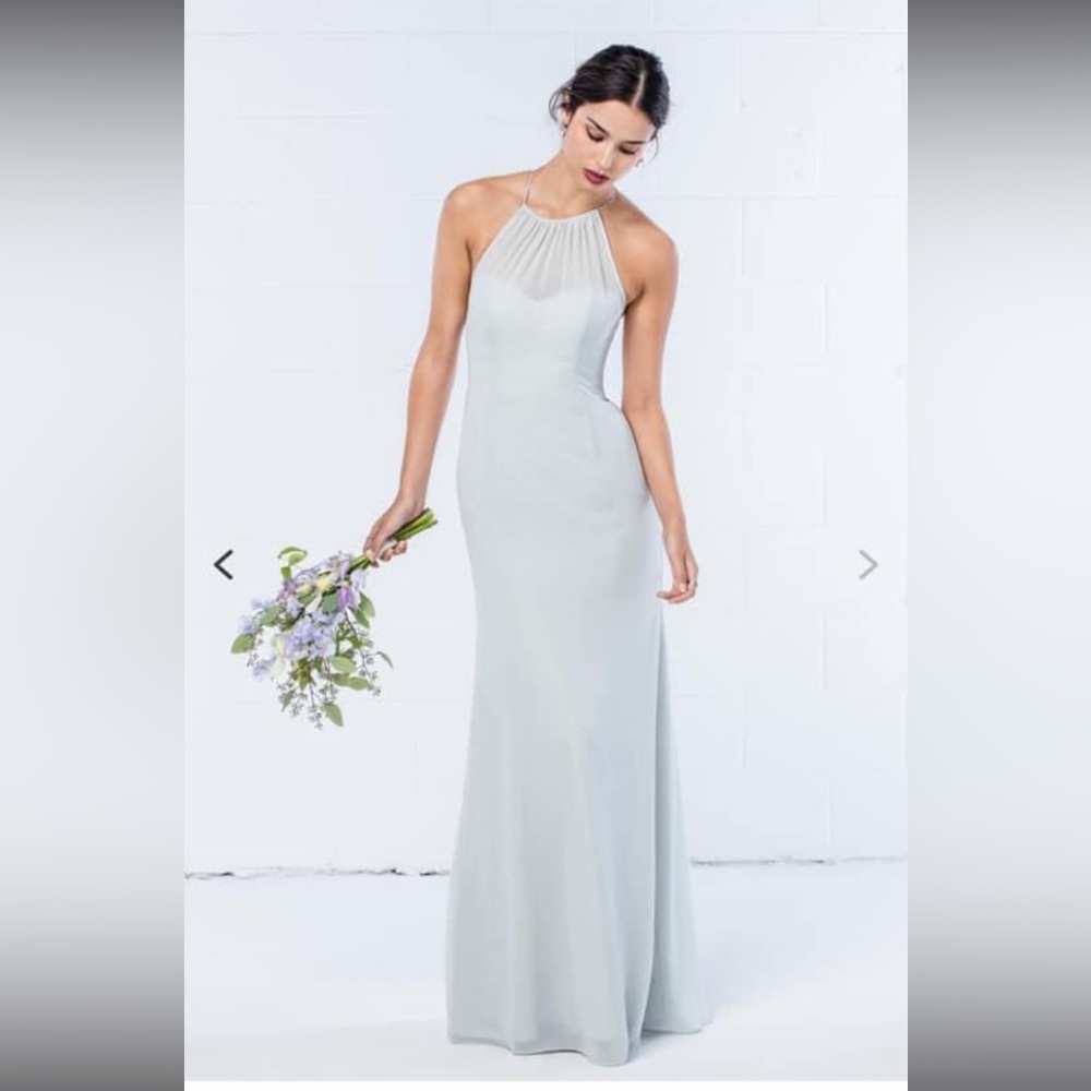 WTOO gray size 2 bridesmaid dress